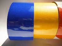 TAŚMA ODBLASKOWA GŁADKA 50mmX1mb ŻÓŁTA