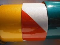 TAŚMA ODBLASKOWA GŁADKA 50mmX1mb ŻÓŁTA