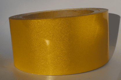 TAŚMA ODBLASKOWA GŁADKA 50mmX1mb ŻÓŁTA