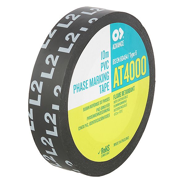 AT4000 15mmx10m TAŚMA PVC DO OZNACZANIA FAZ L2