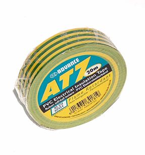 AT-7 TAŚMA IZOLACYJNA SAMOGASNĄCA ŻÓŁTO-ZIELONA 19mmx20m 8 kV / 1 warstwę