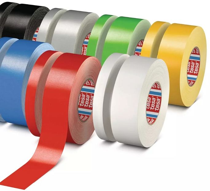 tesa® 4651 TAŚMA CLOTH TAPE 130°C 75mm x 50m ŻÓŁTA