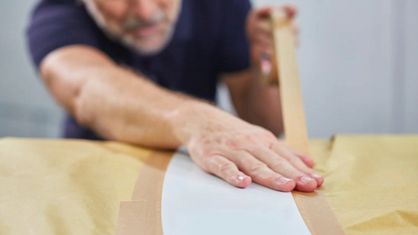 tesa® 4304 taśma maskująca z brązowego papieru krepowanego 38mm x 50m (163°C)