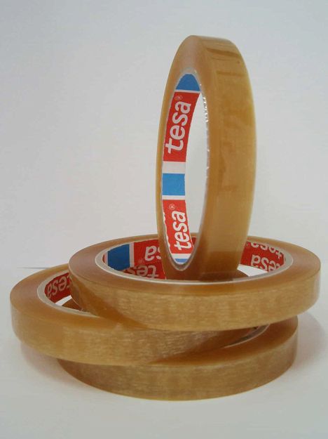 TAŚMA DO ZAMYKANIA WORECZKÓW tesa® 4205 12mmX66m TRANSPARENTNA