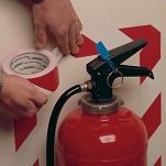 AT-8 H 50mmx33m TAŚMA DO OZNACZANIA PASKI BIAŁO-CZERWONE