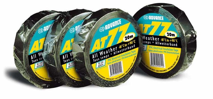 AT-77 PROFESJONALNA TAŚMA ELEKTROIZOLACYJNA 10kV -18°C PVC 19mm x 20m x 0,19mm
