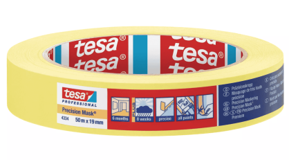 TAŚMA LAKIERNICZA tesa® 4334  PRECISION MASK 19mmX50m 150°C