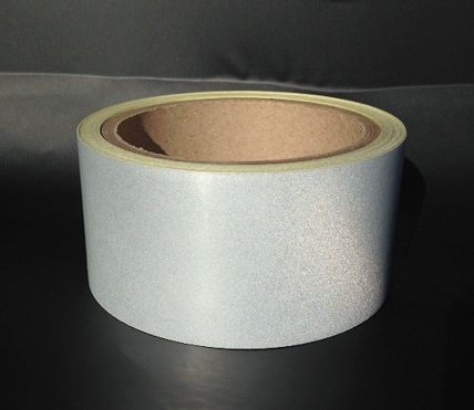TAŚMA ODBLASKOWA GŁADKA REFLECTA SREBRNA 50mmX1mb