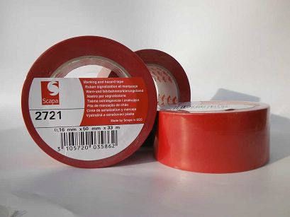 TAŚMA DO ZNAKOWANIA SCAPA 2721 50mm x 33m CZERWONA