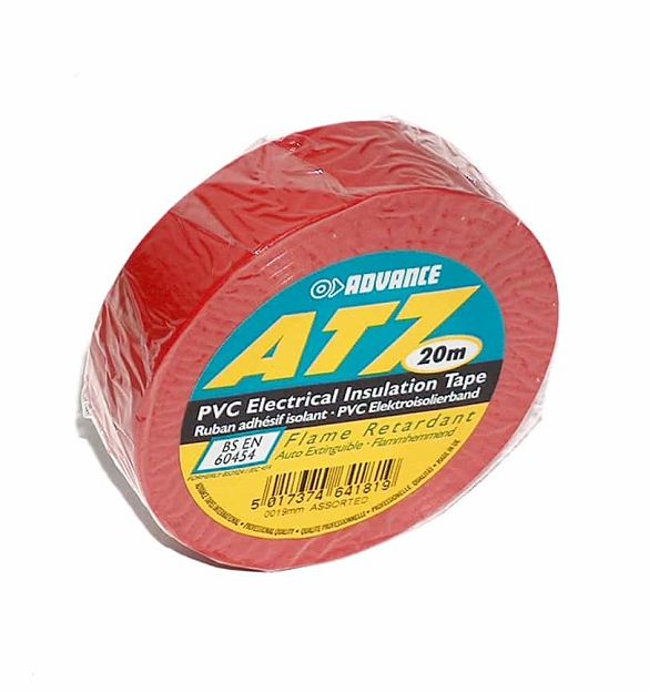 AT-7 TAŚMA IZOLACYJNA SAMOGASNĄCA CZERWONA 19mmx20m 8 kV / 1 warstwę