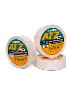 AT-7 TAŚMA IZOLACYJNA SAMOGASNĄCA BIAŁA 19mm x 20m 8 kV / 1 warstwę
