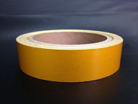 TAŚMA ODBLASKOWA GŁADKA REFLECTA 25mmX10mb ŻÓŁTA 