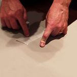 AT209 50mmx33m TAŚMA GAFFA PVC BALETOWA PRZEZROCZYSTA