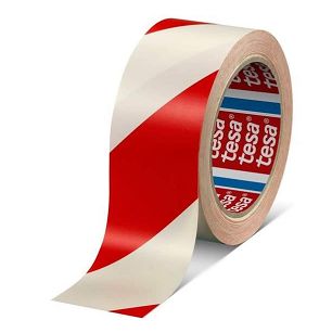 tesa® 60760 50mm x 33m BIAŁO-CZERWONA
