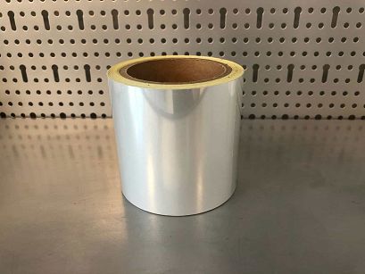 TAŚMA ODBLASKOWA GŁADKA REFLECTA BIAŁA (SREBRNA) 100mm x 10mb