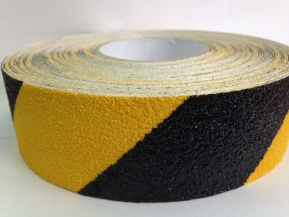 TAŚMA ANTYPOŚLIZGOWA ZIARNO STANDARDOWE 50mmx18m ŻÓŁTO-CZARNA