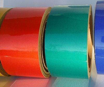 TAŚMA ODBLASKOWA GŁADKA 50mmX1mb ZIELONA